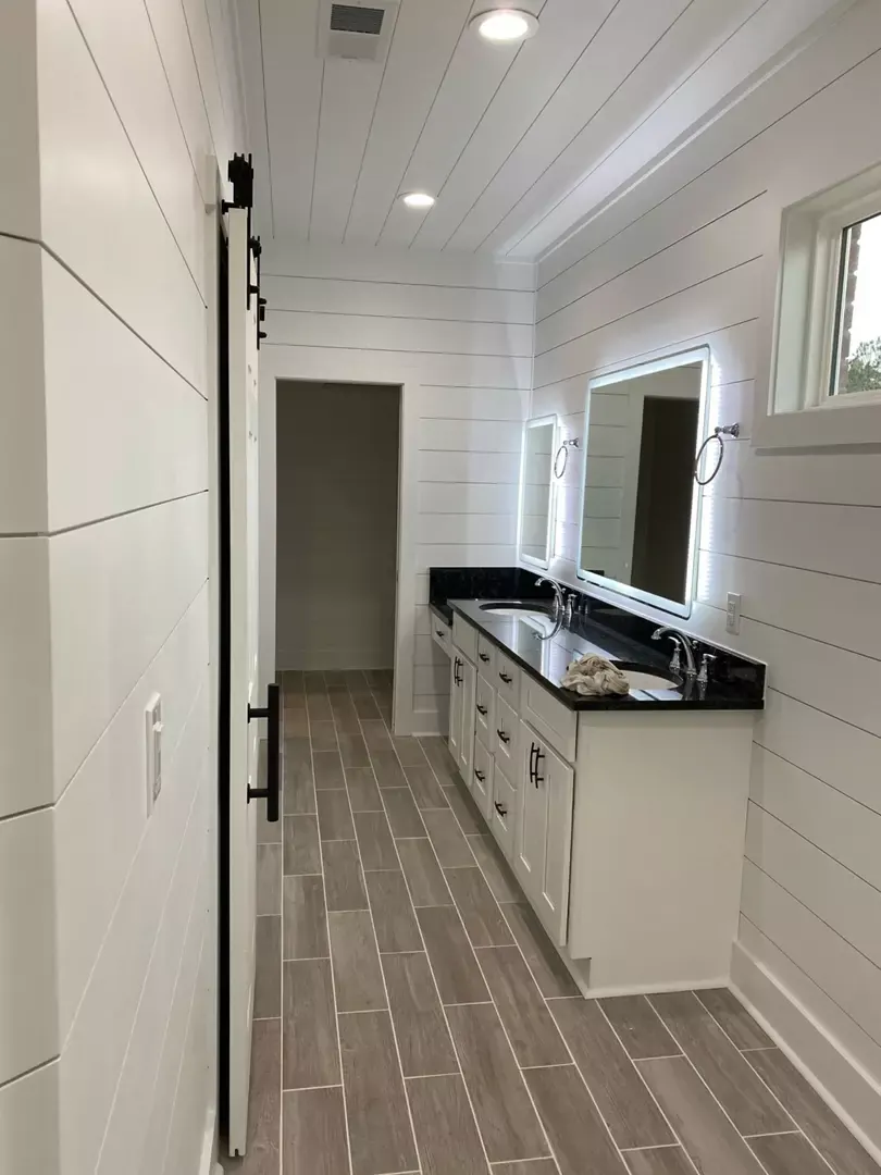 Addition shiplap bathroom vanity in Vancleave, MS
