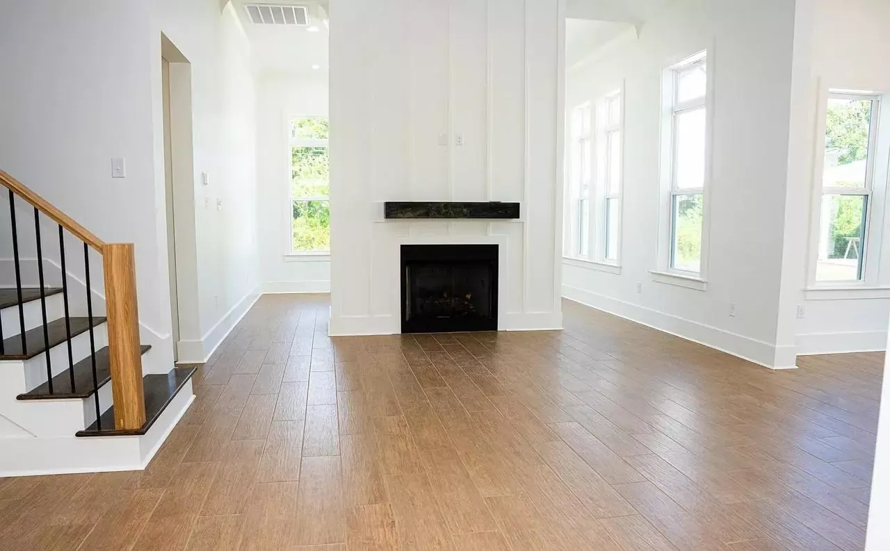 Great room staircase fireplace in Pass Christian, MS
