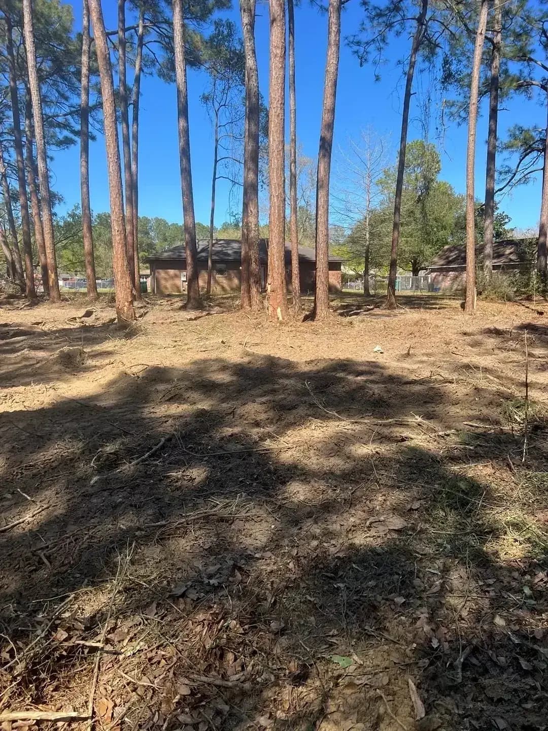 Cleared residential lot on Victoria Dr in Gautier, Mississippi, ready for a new custom home built by Supreme Contractors Group